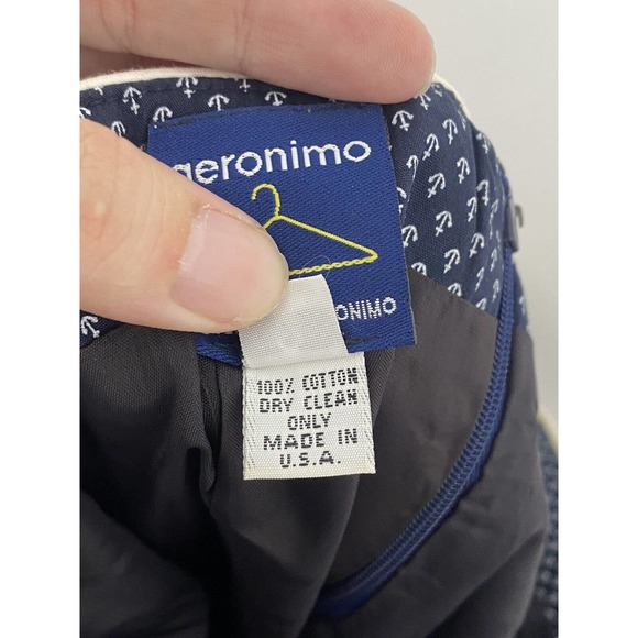 GERONIMO BY STEPHEN DIGERONIMO Anchor Sailor A Line Strapless NAVY BLUE Dress 8 - Picture 5 of 5